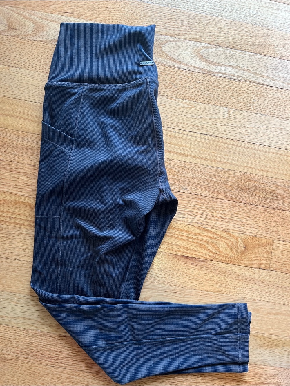 Prana Ribbed Becksa Leggings Black heather M
